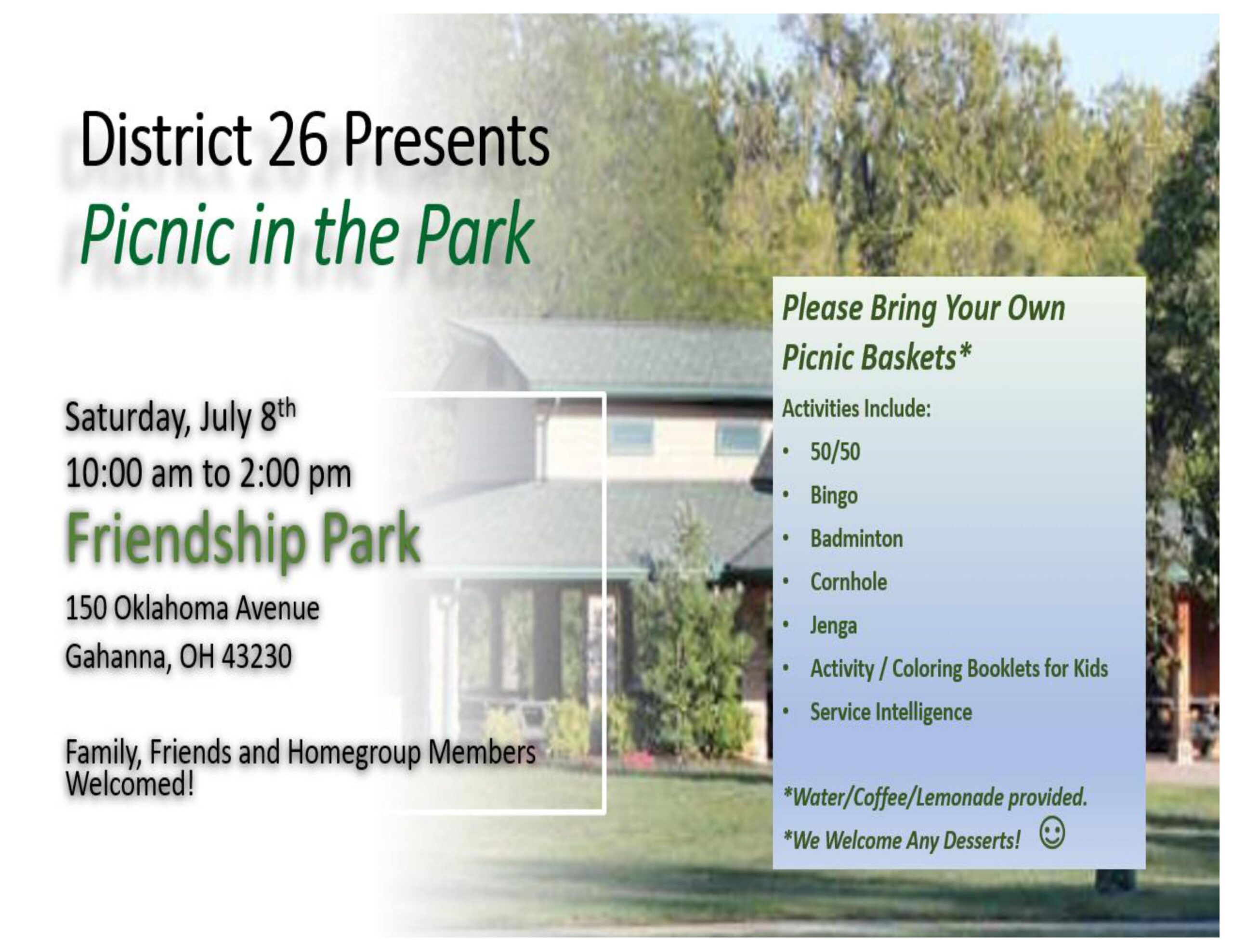 Picnic in the Park Flyer 7_8_2023