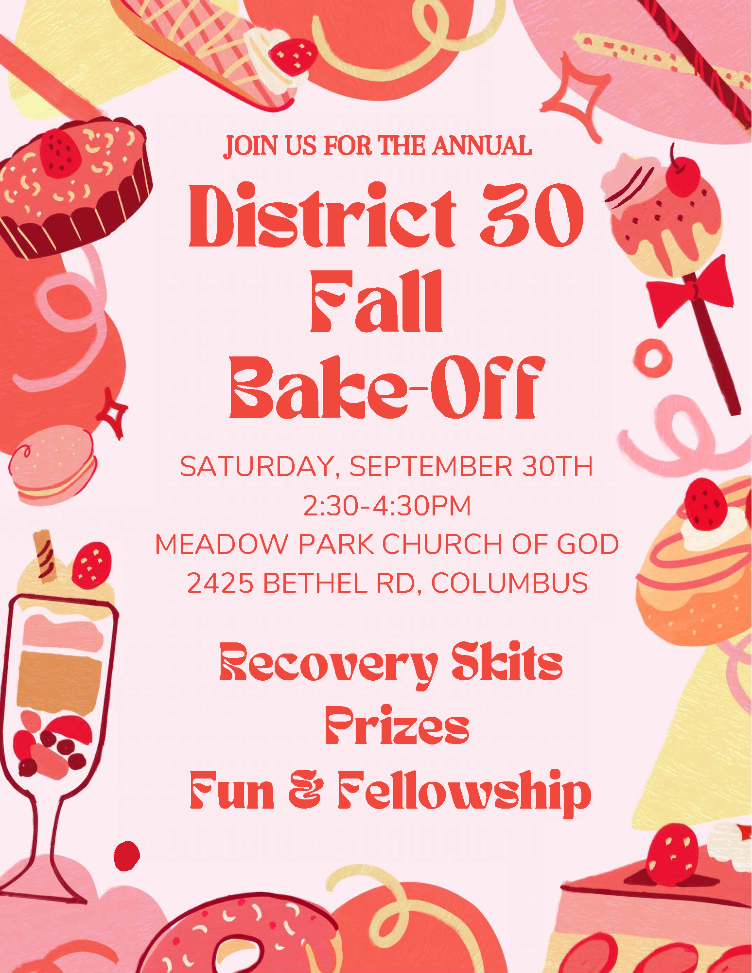 District 30 Fall Bake Off