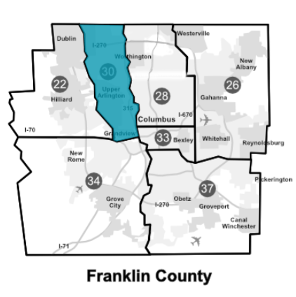 District 30 Highlighted