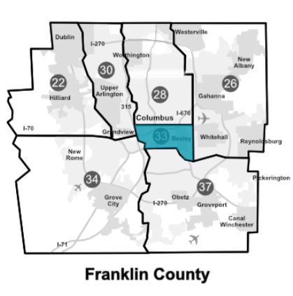 District 33 Highlighted