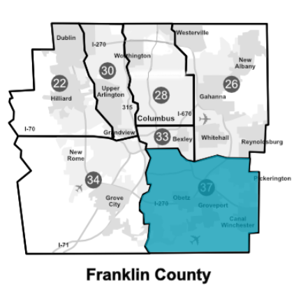 District 37 Highlighted